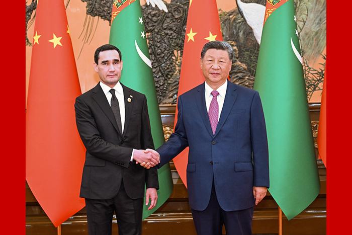 習(xí)近平會見土庫曼斯坦總統(tǒng)別爾德穆哈梅多夫