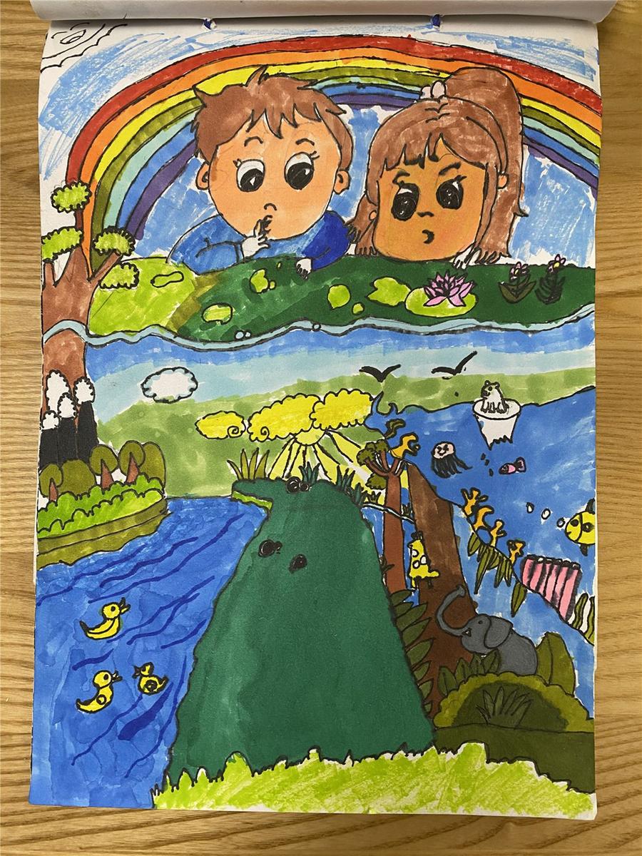 《夏日彩虹，保護(hù)地球》 孫睿陽(yáng) 7歲