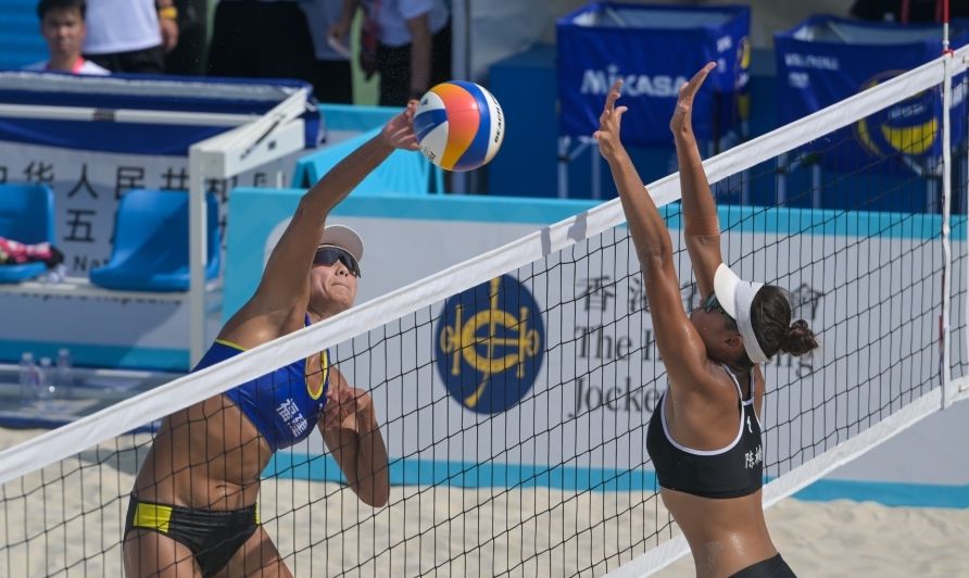 十五運(yùn)會(huì)香港賽區(qū)首個(gè)項(xiàng)目沙灘排球開賽